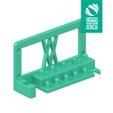 001_02_gia.jpg STL-Datei Tool Holder for Socket Wrench Set 12pcs 1/4" with Extension Bar and Sockets for Wall Mount 001 kostenlos・Design zum 3D-Drucken zum herunterladen