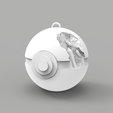 0_12.png POKEBALL KEYCHAIN DANIEL ARSHAM STYLE SCULPTURE - WITH CRYSTALS AND MINERALS