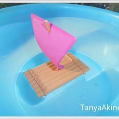 Toy_raft.jpg STL file Toy raft・3D printer design to download