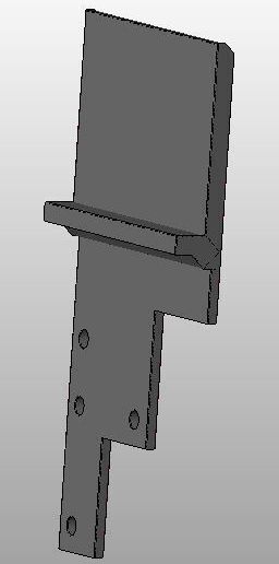 JVC GY-HM6xx Series Camera Wireless microphone plate - 3D model önizlemesi