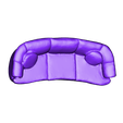 1-24-CurvedSofaScan.stl 1:24 Скан дивана