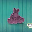 conejo-nube.jpg Cute Bunny on cloud Cute Bunny on cloud Cookie Cutter