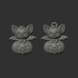 cute-bat-sitting-in-big-pumpkin-18.jpg hallowen cute bat sitting in big pumpkin decor
