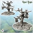 2.jpg Evil tree with flags and skeleton in metal cage (12) - Ork Green Horde Fantasy Beast Chaos Demon Ogre