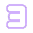 E (1).stl Alphabet Cookie Cutter - Alphabet Alphabet Cookie Cutter