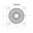 105-38-13-Dima-Dimensioni.png Rodin Coil Model Silicone Forming Template Poe Abha Toroidal Field - 105 x 105 x 38 mm