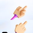 middle-finger-wand-contacless-stl.png Tap To Pay Middle Finger Wand