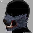 001a.jpg Wolf Face Mask Cosplay - High Quality Details 3D print model
