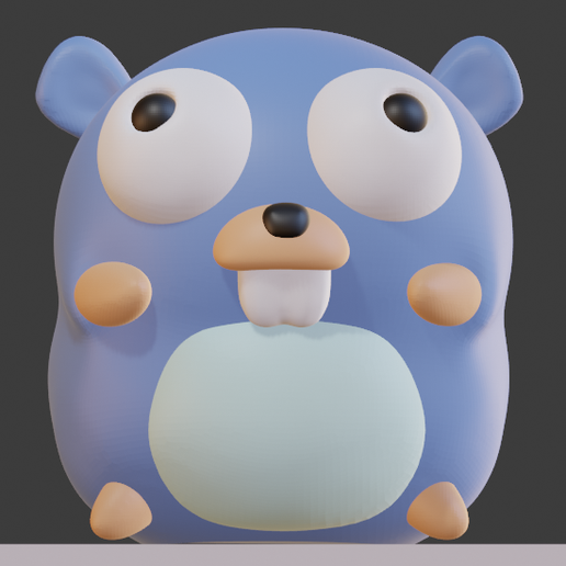 Download Free Stl File Go Gopher • 3d Print Object ・ Cults