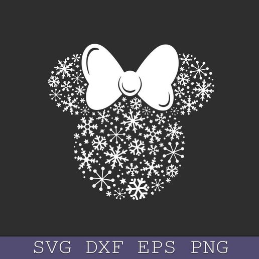 minnie mouse silhouette head svg