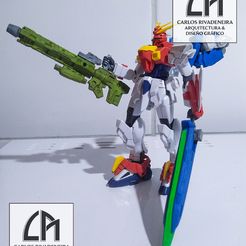 Gundam Beam Cannon and Launcher Missile