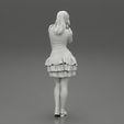 Girl-0033.jpg Woman posing wearing Fashion model in beauty dress 3D Print Model