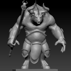 ZBrush-Document.jpg Файл STL минотавр・Идея 3D-печати для скачивания