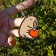 497891344.jpg capybara heart keychain