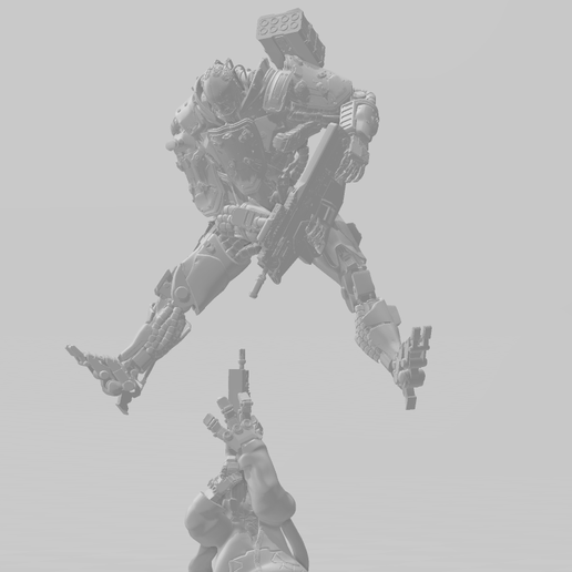 2.png ADAM SMASHER VS REBECCA - CYBERPUNKEDGERUNNERS 3D PRINT MODEL