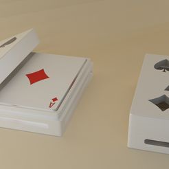 Deck-holder-for-amateur-players.jpg Télécharger fichier STL gratuit Boîte de cartes à jouer. • Objet pour impression 3D, pjfernandez