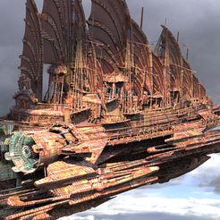 airship-add.3967.png Télécharger fichier OBJ Red Drake Blade Ship • Plan imprimable en 3D, aramar