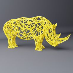 000001.jpg Download OBJ file Rhinoceros sculpture • 3D printer template, Sofi-art