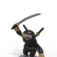 Ninja-Pencil-Holder.158.2.jpg Ninja Printable  3D Model