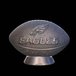 20221213_141750.jpg Fichier 3D Football Eagles+Base・Objet imprimable en 3D à télécharger