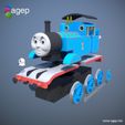 thomas_cults3d_render_01.jpg Thomas the Tank Engine - Thomas & Friends