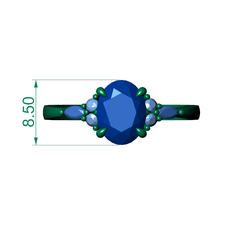 01.png STL file Ladies Ring・Template to download and 3D print