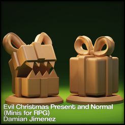 Regalo 1.JPG Evil Christmas Present Miniature for tabletop RPG