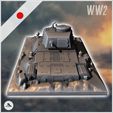 3.jpg Tanque semienterrado japonés Tipo 97 Chi-Ha Kai (5) - Campaña del Segundo Frente de la Segunda Guerra Mundial Miniatura de mesa Japón Asia japonesa