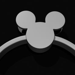 mouseearholder1.jpg Download OBJ file Mickey Ear Holder • 3D print model, Pukwudgie