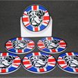BullDog5.jpg British Bulldog Coasters