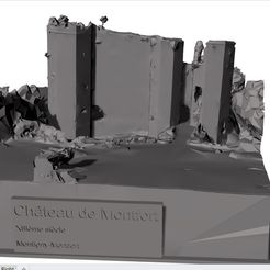 vue texte.jpg Файл STL Château Montfort・Дизайн 3D принтера для загрузки