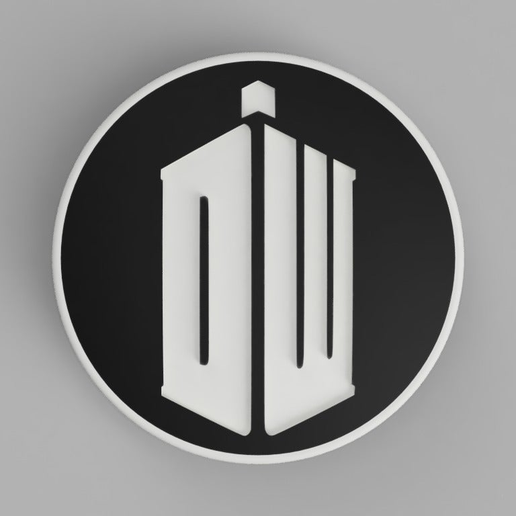BMW_Doctor_Who_V2_Logo_Front_82mm_1.png Free STL file hood / trunk logo Doctor Who 82mm / 74mm for BMW vehicles・3D print object to download, DaGoN
