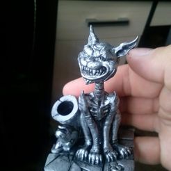 CAM04029.jpg Free STL file Cheshire Cat pen holder・3D printer design to download