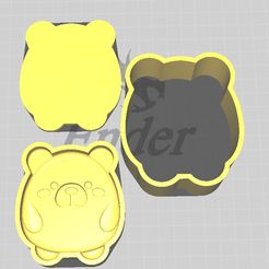 1.jpg STL file Bath Bomb Bear・3D printing idea to download