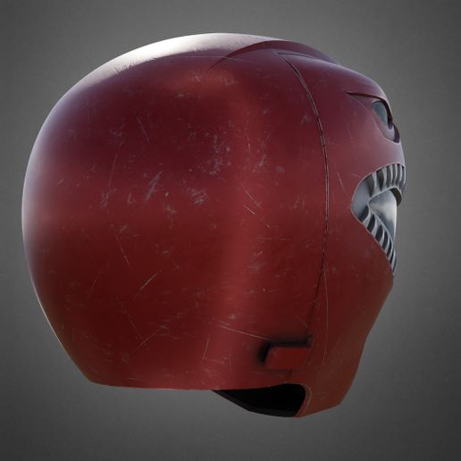 🪖 Power Rangers Mighty Morphin Red Ranger Helmet for Cosplay・ STL File ...