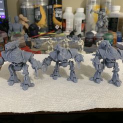 Robots à motif de château supportés