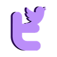 twiiter.stl twitter logo