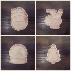 76697443_1472020166285065_3687008258570059776_n.jpg Fichier STL gratuit Jeu x4 emporte-pièces Noël・Modèle à télécharger et à imprimer en 3D