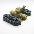 IMG_2449.jpg Tank - Print in Place - Tracks support less with Articulated Cannon