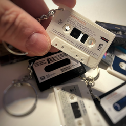 1.png Vintage Audio Cassette Keychain