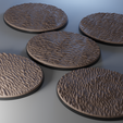 ovw.png 5x 120mm x 92mm oval bases with sandy ground (+toppers)