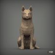 Australian-Cattle-Dog-sitting2.jpg Australian Cattle Dog Sitting Pose STL 3D print model