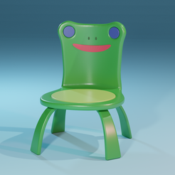 FroggyChair1.png Fichier 3D gratuit Animal Crossing | Froggy Chair・Design pour impression 3D à télécharger