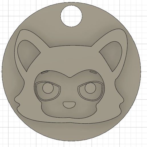 Legoshi key ring (Beastar) 3D model
