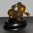 1.png Running Burger Trophy – 1st to 5th Place Set (3D Printable Model)