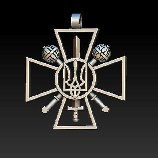 Ukrainian style pendant 3D model