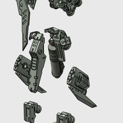 1-front.jpg 3D-Datei Graze Death Hound Custom Part Set・3D-Drucker-Vorlage zum herunterladen