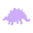 stegosaurus body.stl CORTADORES DE GALLETA FOSIL