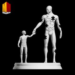 Untitled_Artwork.jpg STL file Father & Son Father's Day Model・3D printer model to download, MikeMakes08