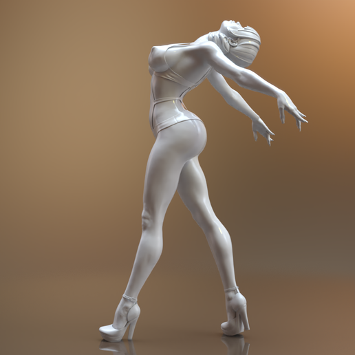 Dance3a.png Fichier STL Danseuse asiatique・Plan imprimable en 3D à télécharger, Procion